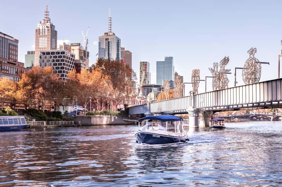 1.5Hr Yarra River Crown Flames and City Lights Cruise - Your Private All-Electric Boat and Skipper Setup