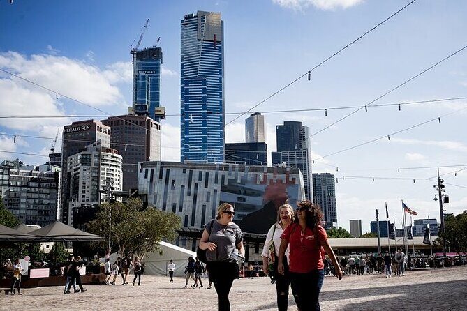 Melbourne Private Bites and Sights with Skydeck Entrance - Federation Square first: your orientation (and a First Peoples welcome)